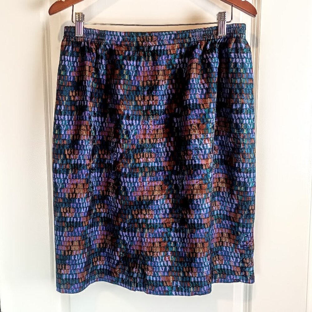 Vintage Anne Crimmins for Umi Collections Jewel Tone Silk Suit - Picture 8 of 9